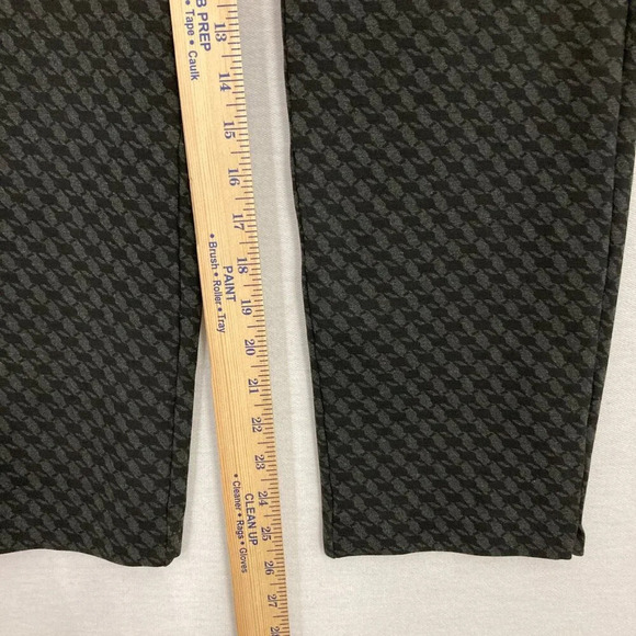 Chico's Black Gray Geometric Print Stretch Slim Leg Pull-on Ankle Pants size 12 - Picture 6 of 10